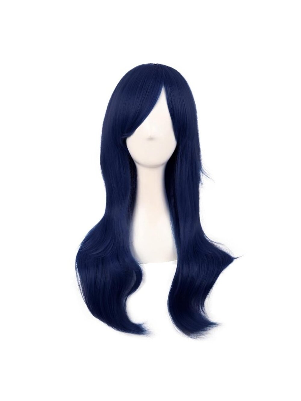 Women's Midnight Blue 28" 70cm Long Curly Ends Costume Cosplay Modern Hair Wig